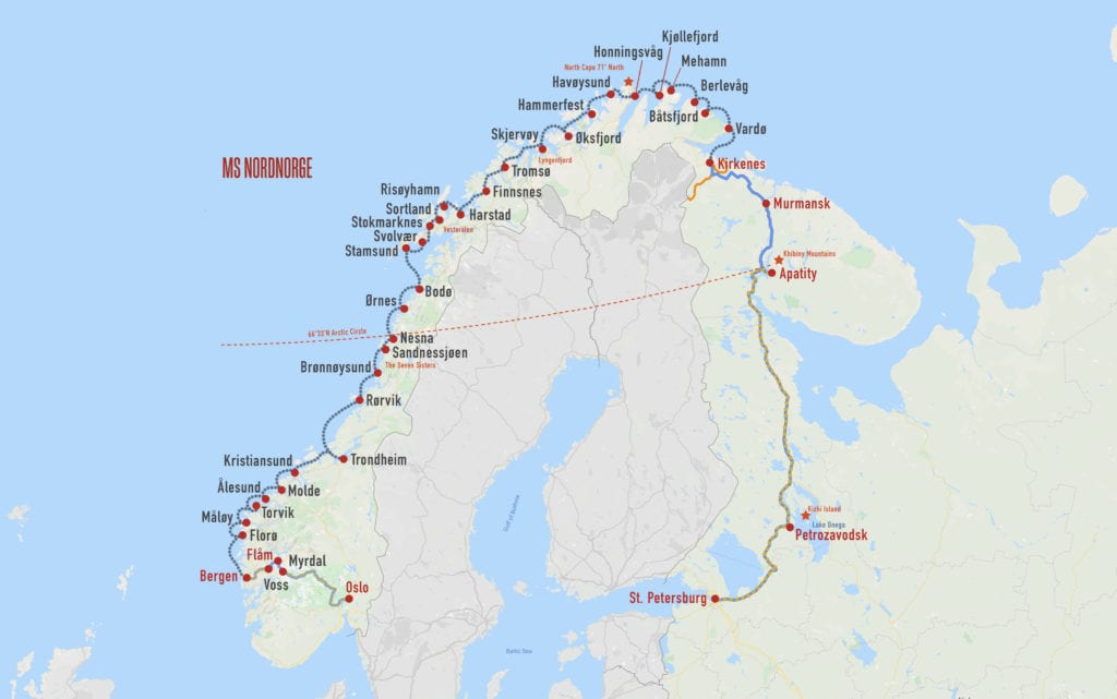 NORWAY-RUSSIA-MAP - Cruise Express